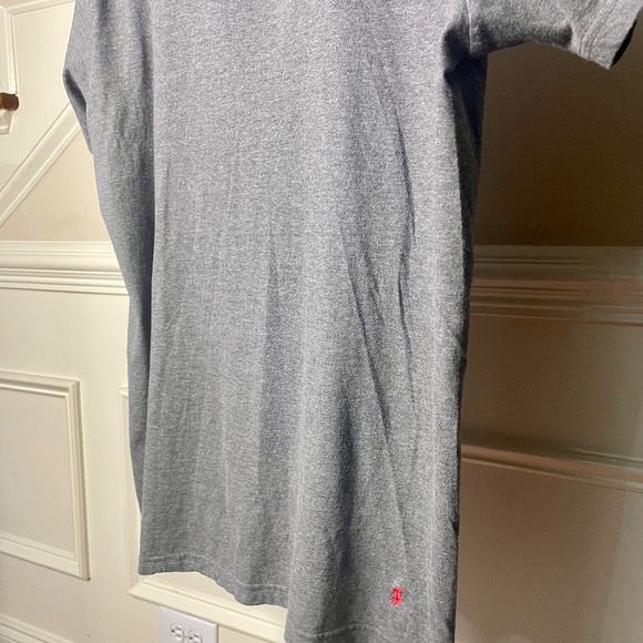 Polo Ralph Lauren Shirt Adult Large Gray Red Pony V Neck Pullover Solid - Picture 6 of 6